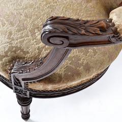 Antique Louis XIV Style D Shaped Walnut Sofa - 169695