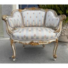 Antique Louis XV Style Bergere Chair or Petit Settee - 3605081
