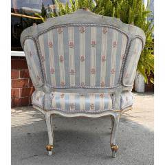 Antique Louis XV Style Bergere Chair or Petit Settee - 3605085