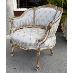 Antique Louis XV Style Bergere Chair or Petit Settee - 3605088