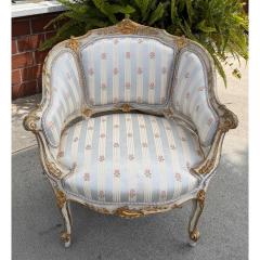 Antique Louis XV Style Bergere Chair or Petit Settee - 3605090