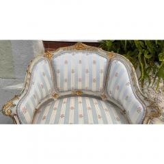 Antique Louis XV Style Bergere Chair or Petit Settee - 3605127