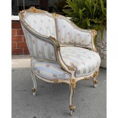 Antique Louis XV Style Bergere Chair or Petit Settee - 3605145
