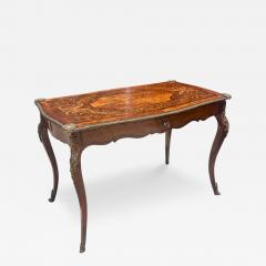 Antique Louis XV Style Bronze Mounted Satinwood Inlaid Writing Table - 3639763