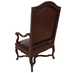 Antique Louis XV Style Leather Fauteuil Executive Desk Chair - 4488894
