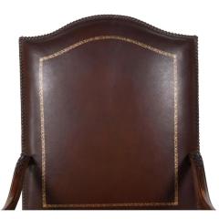 Antique Louis XV Style Leather Fauteuil Executive Desk Chair - 4488898