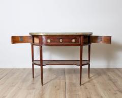 Antique Louis XVI Console Table In Mahogany 19th - 4157174
