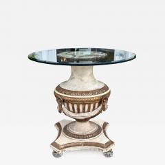 Antique Louis XVI Hollywood Regency Giltwood Round Table - 3463632