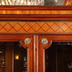 Antique Louis XVI Inlaid Exotic Woods Gilt Bronze Accent Cabinet - 4465827