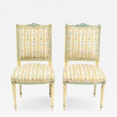 Antique Louis XVI Pair of Side Chairs 19th C France - 173782