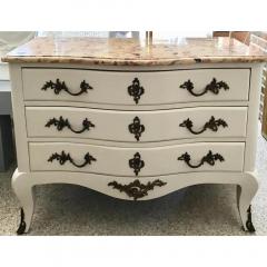 Antique Louis XVI Style Bronze Mounted Lacquered Commode Chest of Drawers - 3974972