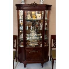 Antique Louis XVI Style Gilt Bronze Mahogany Vitrine Display Cabinet - 3357002