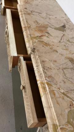 Antique Louis XVI Style Maison Jansen Marble Top Sideboard or Console Table - 2982636