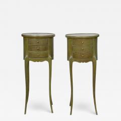 Antique Louis XVI Style Petit Nightstand End Tables a Pair - 2463967