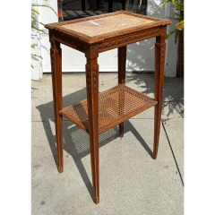 Antique Louis XVI Style Side Table W Sienna Marble Top - 4126222