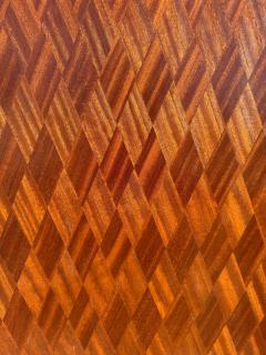 Antique Louis XVI Style Walnut Armoire w Brass Ormolu Inlay and Parquetry - 4398054