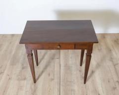 Antique Louis XVI Table Writing Desk In Walnut Italy 19th - 4146749