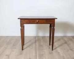 Antique Louis XVI Table Writing Desk In Walnut Italy 19th - 4146798