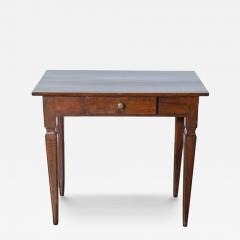 Antique Louis XVI Table Writing Desk In Walnut Italy 19th - 4148602