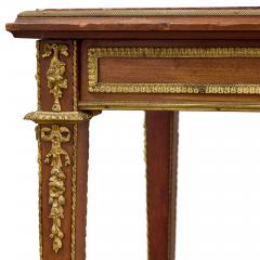 Antique Louis XVI style ormolu and jasperware mounted side table - 4143249