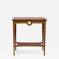 Antique Louis XVI style ormolu and jasperware mounted side table - 4143797