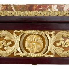 Antique Louis XVI style ormolu marble and wood centre table - 4239172