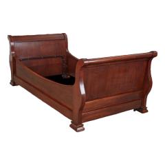 Antique Mahogany Empire Style Sleigh Daybed - 4481472