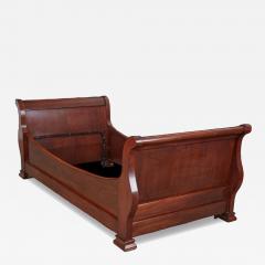 Antique Mahogany Empire Style Sleigh Daybed - 4483805