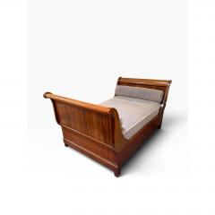 Antique Mahogany Inlaid Sleigh Bedframe for Daybed - 4762402