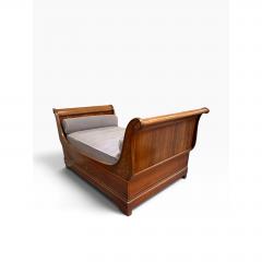 Antique Mahogany Inlaid Sleigh Bedframe for Daybed - 4762419