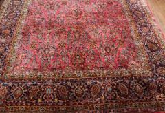 Antique Manchester Wool Persian Kashan Carpet - 3969071