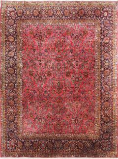 Antique Manchester Wool Persian Kashan Carpet - 4099369