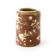 Antique Marbleized Terracotta Canister from Puglia Italy 2 - 3369543