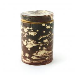 Antique Marbleized Terracotta Canister with Lid from Puglia Italy 2 - 3369620
