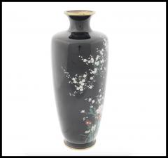 Antique Meiji Era Japanese Cloisonne Enamel Vase - 3901336