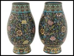 Antique Meiji Era Japanese Cloisonne Enamel Vases - 3903962