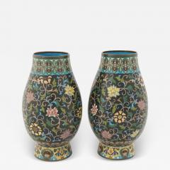 Antique Meiji Era Japanese Cloisonne Enamel Vases - 3934287