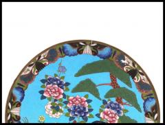 Antique Meiji Japanese Cloisonne Enamel Charger Plate - 3903702