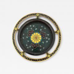 Antique Meiji Japanese Cloisonne Enamel Hikite Door Handle - 3931339