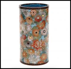 Antique Meiji Japanese Cloisonne Enamel Millefiori Brush Pot Goto School - 3902129