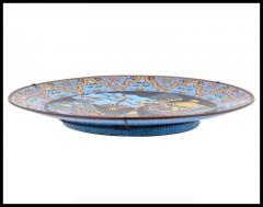 Antique Meiji Japanese Cloisonne Enamel Plate Insects and Seashells Fans - 3902064