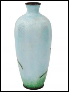 Antique Meiji Japanese Ginbari Cloisonne Enamel Geisha Vase - 3903654