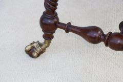 Antique Merklin Oak Library Table With Claw Bronze Feet - 3660462