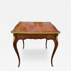 Antique Mid 19th C Louis XVI Gilt Bronze Mounted Inlaid Side Table - 3888792