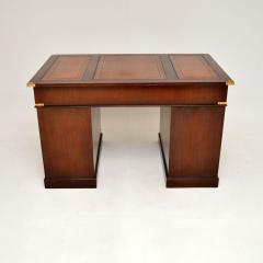 Antique Military Campaign Style Pedestal Desk - 3264028