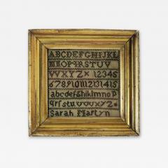 Antique Miniature Sampler c 1835 by Sarah Martyn - 2373905