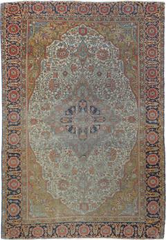 Antique Mohtasham Kashan Rug 4 0 x 6 2  - 4458563