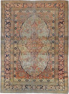 Antique Mohtasham Kashan Rug 4 6 x 6 6  - 4406156