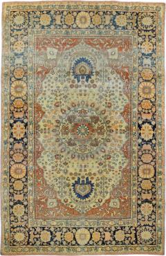 Antique Mohtasham Kashan Rug 4 7 x 6 7  - 4327761