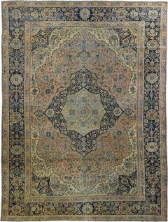 Antique Mohtasham Kashan Rug 7 3 x 9 10  - 4298416